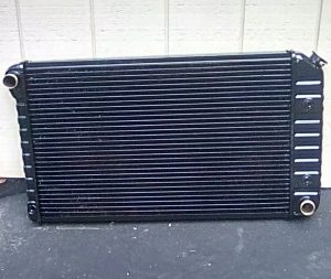 1970 Oldsmobile 442:  radiator disassembled, core tubes rodded out and repaired.
