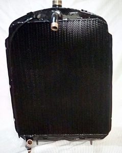 1930 Hupmobile radiator completely restored with a diamond cellular core.