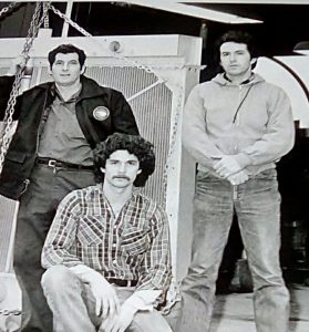 Vintage photo 1971 the original Highland Radiator crew. My Dad to left, me on right, brother Gary kneeling.