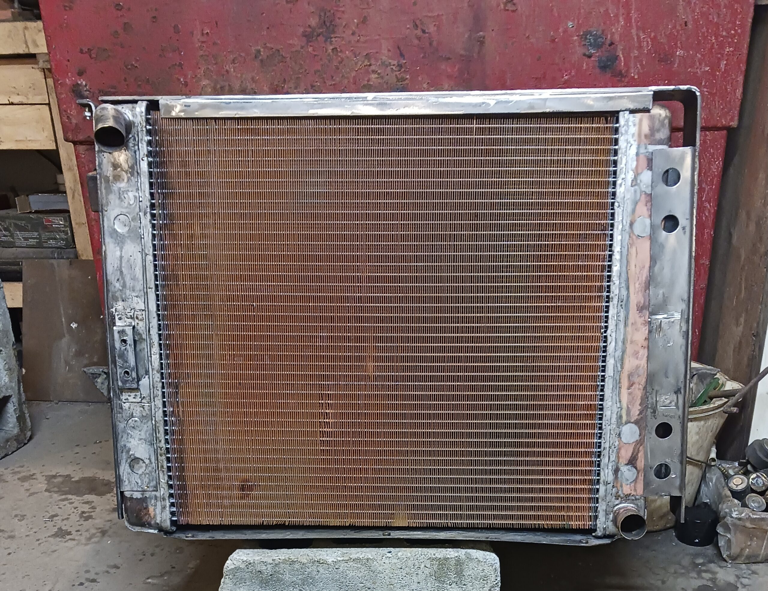 Rear View 1981Aston Martin pre assembly with new core.