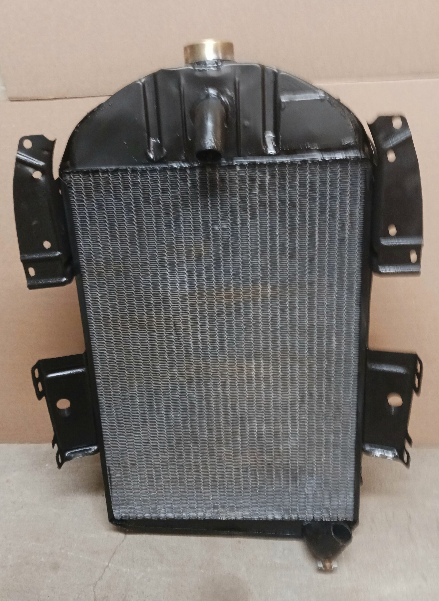 image of 1936 Chevrolet Firetruck radiator with new V-cellular core.