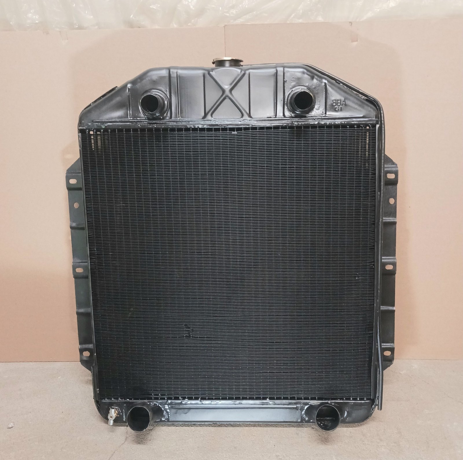 Image of a 1939 Ford F10 total  radiator restoration